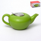 Феличита, чайник 1000мл с фильтром, матовый, зеленый, цветная упаковка