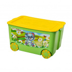 Ящик для игрушек "KidsBox" на колёсах(цвета в ассортименте)