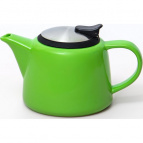ФЕЛИЧИТА, чайник 600мл с фильтром и с прорезиненной крышкой, ГЛАЗУРЬ, зеленый, цветная упаковка