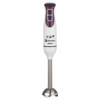 Блендер ВАСИЛИСА  ВА-313  цвет: белый с фиолетов 1000ВТ,2 скорости,насадка и нож из нерж.стали (12)