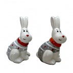 Фигурка декоративная "Кролик", L6,5 W5 H10 см, 2 в.