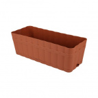 Ящик для цветов "Изюминка" 6л прямоугольный (коричневый)