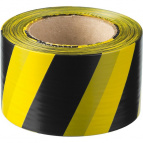 Сигнальная лента ЗУБР "МАСТЕР", цвет черно-желтый, 75мм х 200м