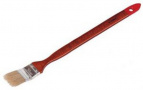 Кисть радиаторная угловая ЗУБР "УНИВЕРСАЛ-МАСТЕР", светлая натуральная щетина, деревянная ручка, 75мм