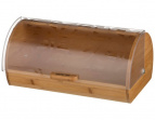 Хлебница деревянная с пластиковой крышкой 36*21*17 см.