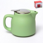 Феличита, чайник 500мл с фильтром, матовый, зеленый, цветная упаковка
