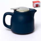 Феличита, чайник 500мл с фильтром, матовый, индиго, цветная упаковка