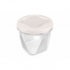 Банка с завинчивающейся крышкой "Тондо" 1,5л кремовая С288КРЕМ