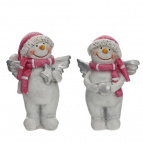 Фигурка декоративная "Снеговик", 2в., L4,5 W3,5 H6,5