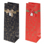 Пакет подарочный (бумага 230г/м2, блок микс 12шт), L12 W10 H36 см, 2в.