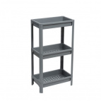 Этажерка VIKEA широкая 3-х ярусная (серый)