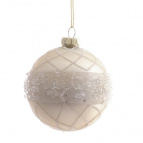 Украшение новогоднее "Шар", L8 W8 H10 см   Стеклянный