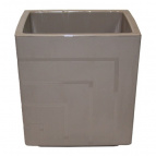 КВ20-90 Квадро Фраппе пласт.горш. с вкладкой  d20 h20см 6,6л