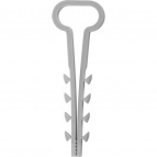 Дюбель-хомут для плоского кабеля ДХ-П, 14 мм, 100 шт, нейлоновый, ЗУБР