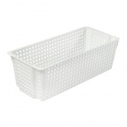Корзинка "Лофт" прямоугольная 3л 297х130х96 (белый)