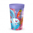 СТАКАН ДЕТСКИЙ С ДЕКОРОМ "СМЕШАРИКИ" 380МЛ (Сиреневый)