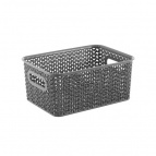 Корзинка "Вязь" 3л 235х173х105мм (серый)