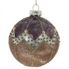 Украшение новогоднее "Шар", D 8 см, L8 W8 H10 см   Стеклянный