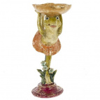 Фигурка декоративная "Лягушка" с подставкой д/мелочей, L12 W13,5 H25,5 см