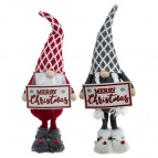 Игрушка набивная с подсветкой  "Гном", L18 W10 H51 см, 2в.