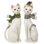 Фигурка декоративная "Кошка" (цена за 1 штуку), L8 W7 H25 см, 2в.
