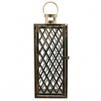 Подсвечник "Фонарь", L18 W18 H48 см