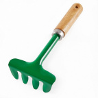 ИР-4001  Грабли  садовые "Зеленый луг" (сталь+дерево)   19*8см (72)