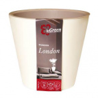 Горшок для цветов London D 12,5 см/1л сливочный