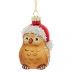 Украшение новогоднее "Сова", L5 W4,5 H9 см