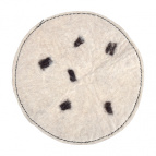 Коврик банный круглый 45 см "Банные штучки", шерсть 100 % /10