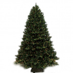 Ёлка искусственная "Финляндия", 228 см, 3360 в., с подсветкой 650 LED ламп, работает от сети