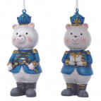 Фигурка декоративная подвесная "Медвежонок",  L3,5 W3,5 H10,5 см, 2в.