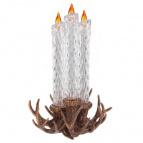 Изделие декоративное "Свечи" (подсветка, 2хАAА), L22 W20 H34,5 см