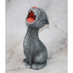 Ф385 Садовая фигура "Кот Орацио" (серый) 15*15*36