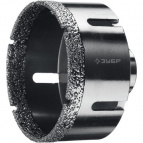 ЗУБР АВК вакуумная алмазная коронка, d 80 мм, (М14, 15 мм кромка) (29865-80)