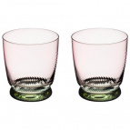 НАБОР СТАКАНОВ "TWIST & SHINE" GREEN, 2 ШТ/360 МЛ