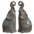 Фигурка декоративная "Слон", набор из 2-х шт, L19 W9 H21 см