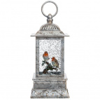 Изделие декоративное "Фонарь" (подсвет., вьюга, 3хАА), L10 W10 H27 см