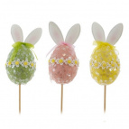 Изделие декоративное (вставка) "Яйцо" (блок 12шт) (6*6*11), L6 W6 H30 см, 3в.