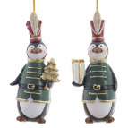 Фигурка декоративная подвесная "Пингвин",    L5 W4,5 H12 см, 2в.