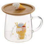 Кружка с крышкой 320 мл, L7 W7 H8 см