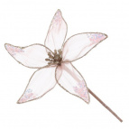 Цветок искусственный "Пуансеттия", L15 W15 H34 см