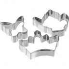 Формочки для печенья "Принцесса" (3 шт) 8-10 см, нержавеющая сталь