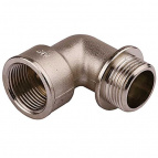 Уголок GENERAL FITTINGS с упором, никелированная латунь, г/ш, 3/4"