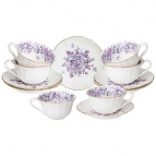 Чайный Набор Lefard "Lilac"  На 6 Пер. 12 Пр. 250 Мл