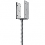 ЗУБР ОС-U 61 х 120 х 60 мм, U-образное основание столба (310286-060)