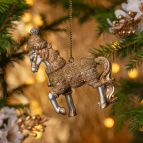 ЕЛОЧНОЕ УКРАШЕНИЕ "ЛОШАДКА" 7,5Х3Х9,5 СМ