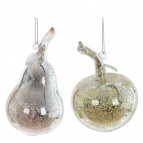 Украшение новогоднее "Яблоко/Груша", L7 W7 H13 см, 2в.