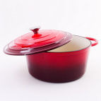 40622 Кастрюля чугун 4,7 л эмаль/покрытие красная MB (х2)