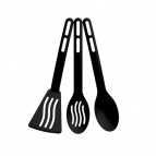 Набор кухонных принадлежностей из 3 предметов Simple (черный)